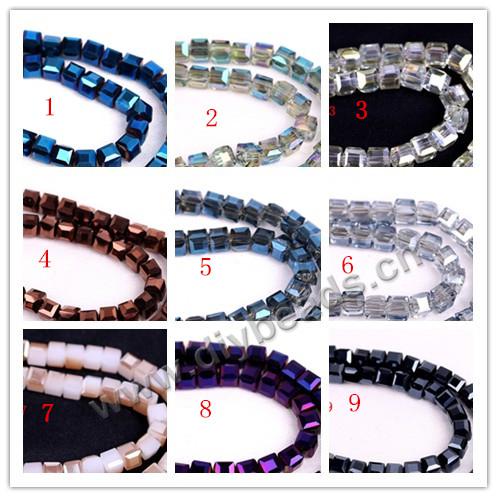 faceted glass beads