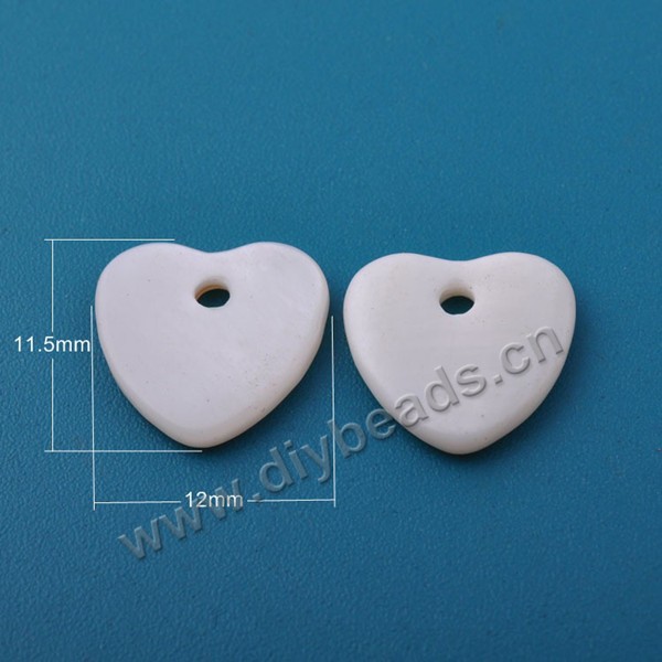 Bead,freshwater shell ( natural ),white,12*12mm ,heart.Sold per pkg of 5000pcs.