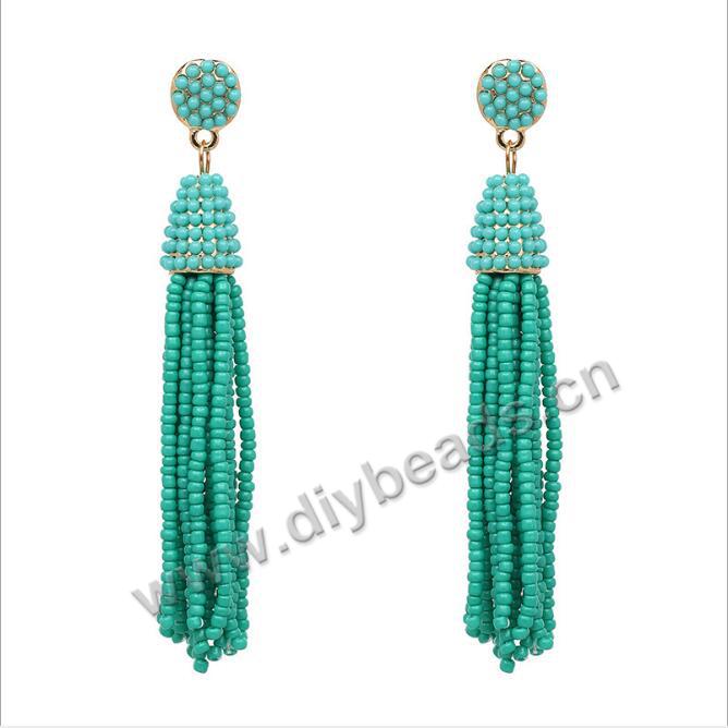 beaded tassel earring 5
