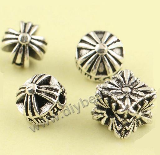 silver beads, hollow beads,small size 5mm 925 sterling silver loose beads,spacer beads, buddha charm beads,per pkg of 10pcs