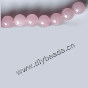 high quality gemstone Beads pink jasper 10mm round. Sold per 15-inch strand