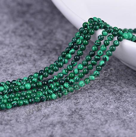 Factory direct synthetic malachite loose beads 6mm