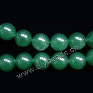 Bead, dark green aventurine (natural), 12mm round. Sold per 15-inch(38cm) strand.
