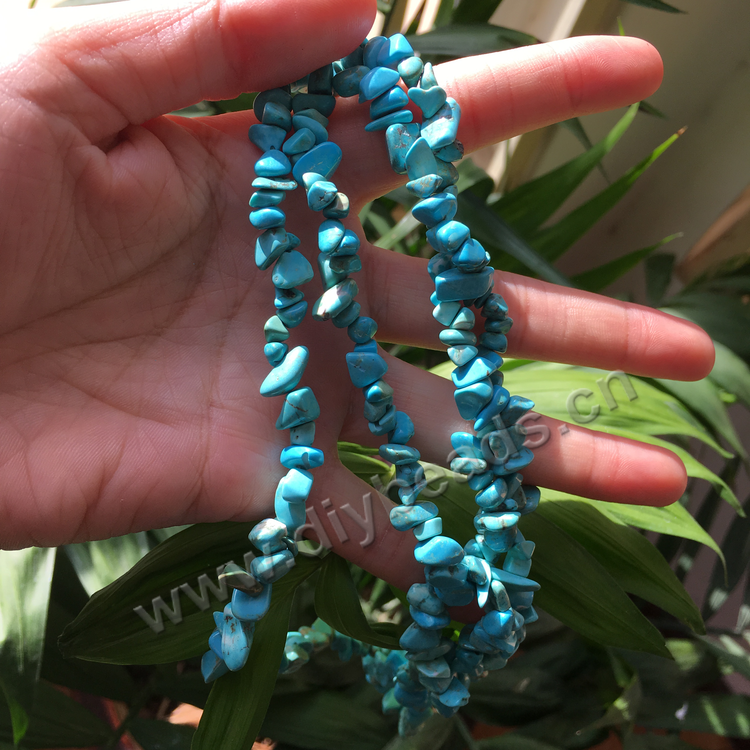 5-8mm turquoise chip beads