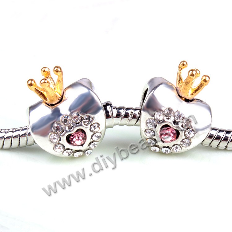 Bead,big-hole beads, ancient silver beads,10.7*14mm,Sold per pkg of 20ps