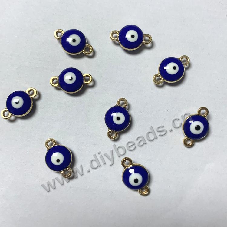 Blue with Gold rings