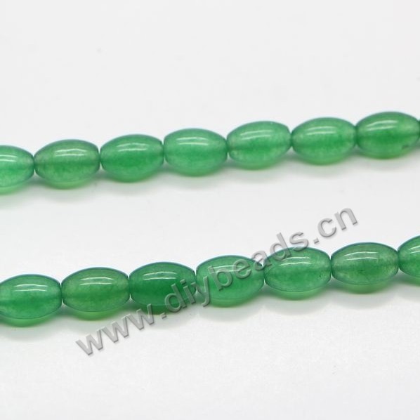 Bead, green aventurine (natural), 9x12mm oval. Sold per 16-inch strand
