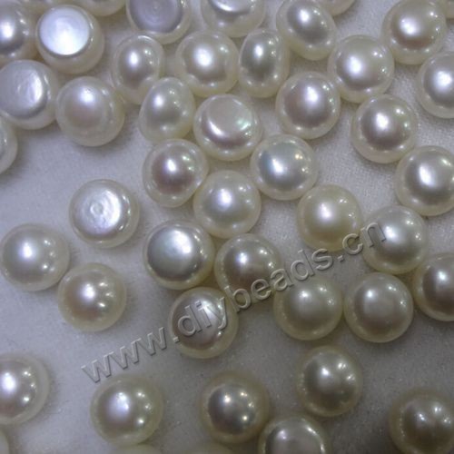 Pearl,cultured freshwater,white,2mm button without hole,AAgrade. Sold per pkg of 100pcs