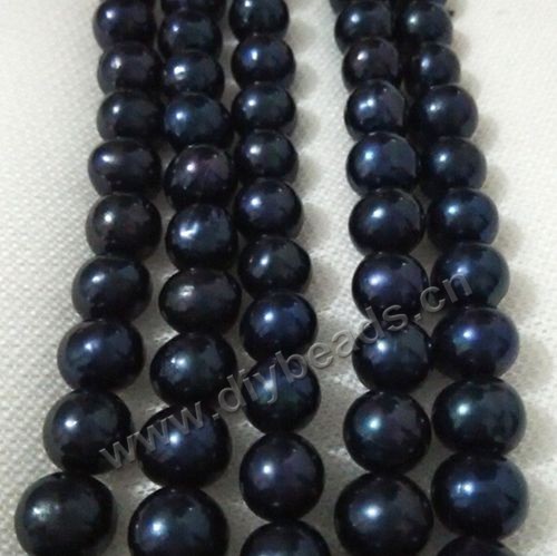 black pearl,cultured freshwater pearl,10-11mm potato, Agrade. Sold per pkg of 1 strand