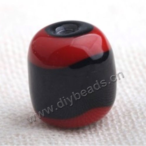 Bead,Japan lampworked glass,black, 16x16mm round.mini order 100pc 
