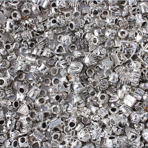Bead,big-hole beads,alloy,mixed shapes,Sold per pkg of one kilogram