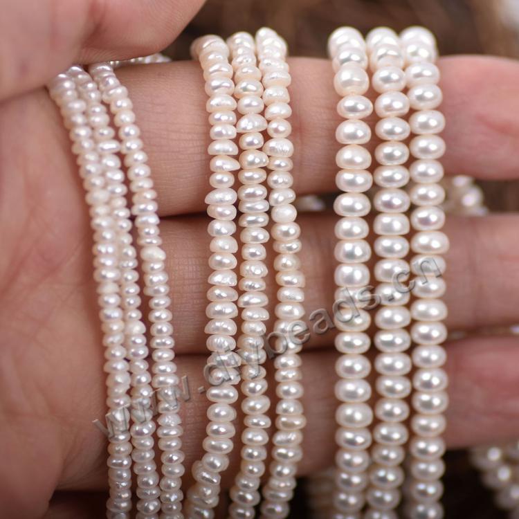Wholesale cultured freshwater flat round baroque seed pearls 2-3mm button pearls for Jewelry making
