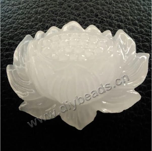 Jade lotus flower pendant