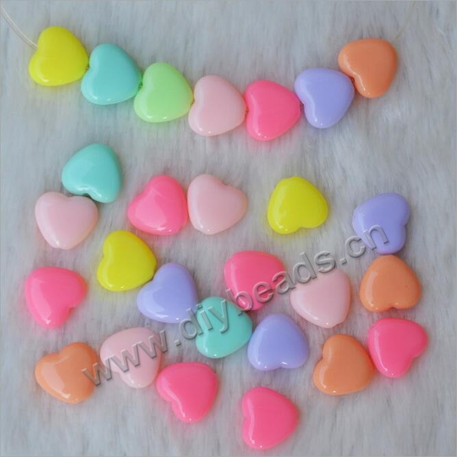 Bead,Acrylic loose beads DIY beaded spacer beads  ice cream color for children handmade.