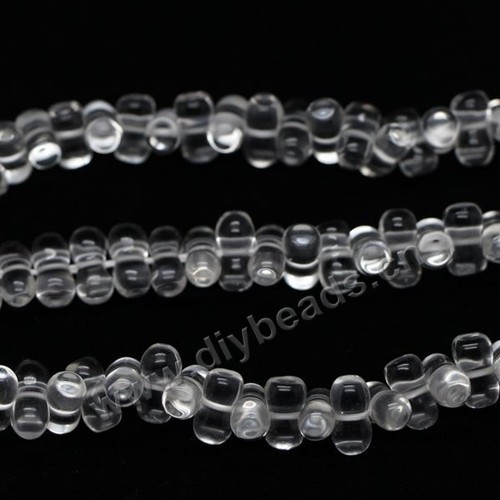 Bead,natural clear quartz crystal,8 shape,gemstone beads, 10x5mm. Sold per 40cm strand