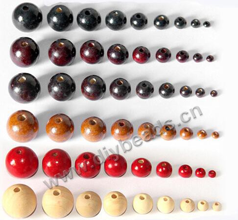 colorful wooden beads, wood beads, round beads, 7*8mm round beads, sold per pkg of 2 bags(1000pcs/bag)