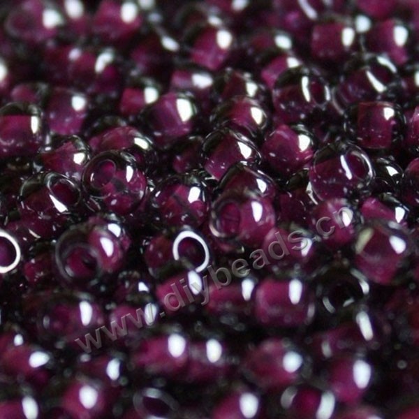 seed bead,glass,Transparent lavend,#6 round,sold per pkg of 50g,  approximately 700ps.