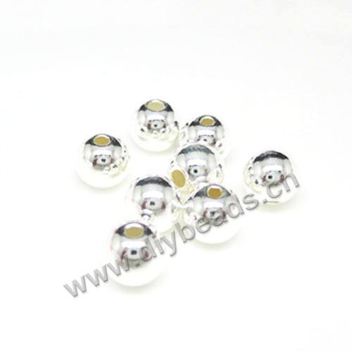 Bead, 925 sterling silver, 2mm, Sold per pkg of 1 bag-200 pieces.