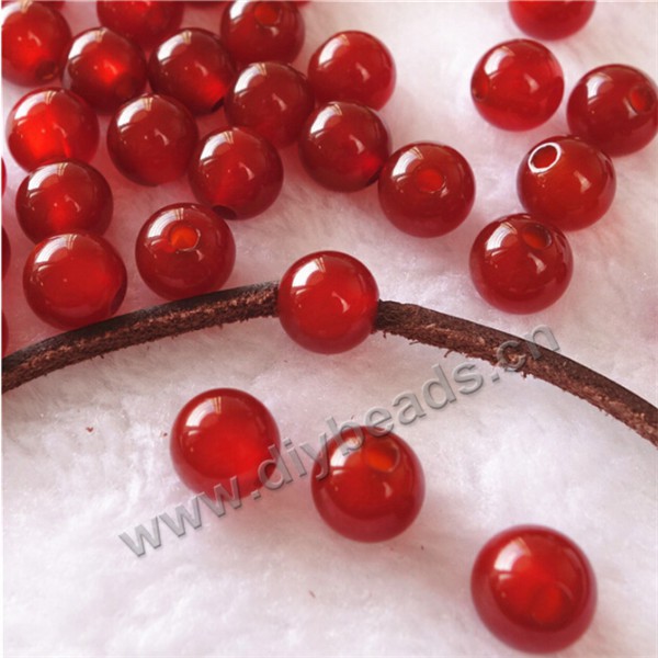 red agate beads
