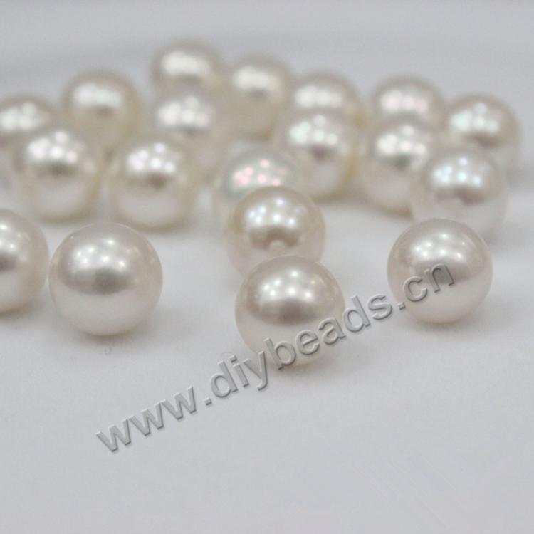 High quality 3-10mm no hole natural round loose pearls for jewelry making