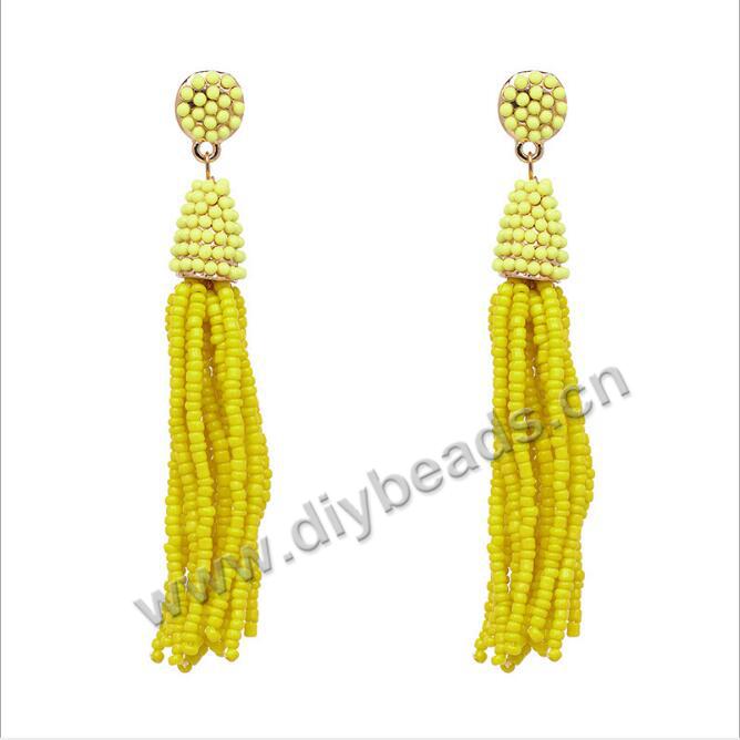beaded tassel earring 2