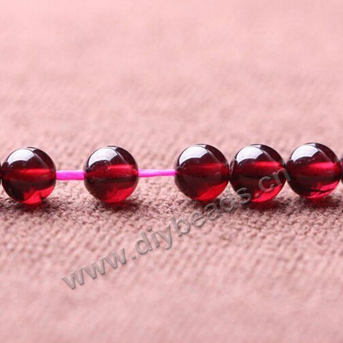 Bead, garnet (natural), wine red color, AAAAA  3 mm smooth round, Sold per 15-inch strand