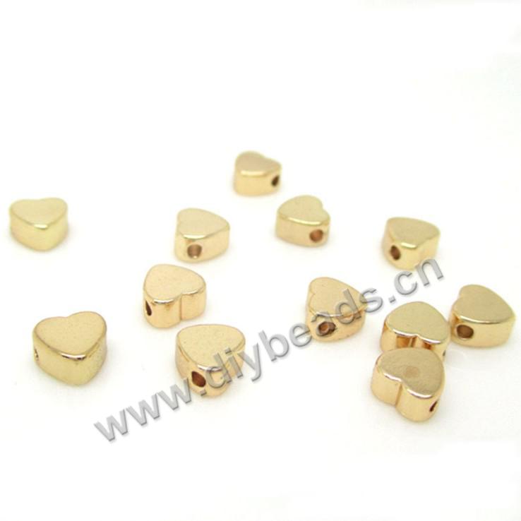 Jewelry accessories 24k gold filled star heart spacer beads for bracelet making DIY