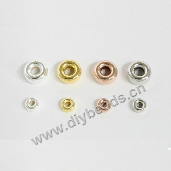 Jewelry finding 925 sterling silver spacer beads flat round spacer beads