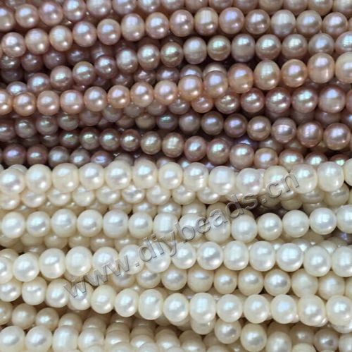 Pearl,cultured freshwater,white/peach/mauve,8-9mm round, AAAgrade. Sold per pkg of one strand