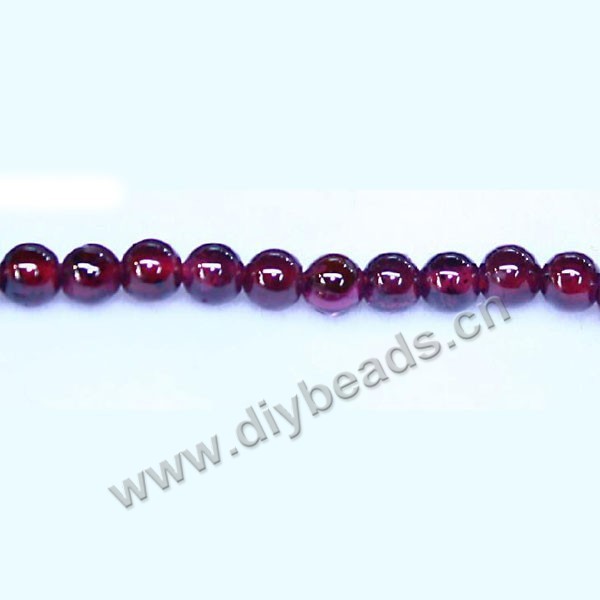 Bead, garnet (dyed),rose red, 4mm round,  Mohs hardness 7 to 7-1/2. Sold per 15-inch strand