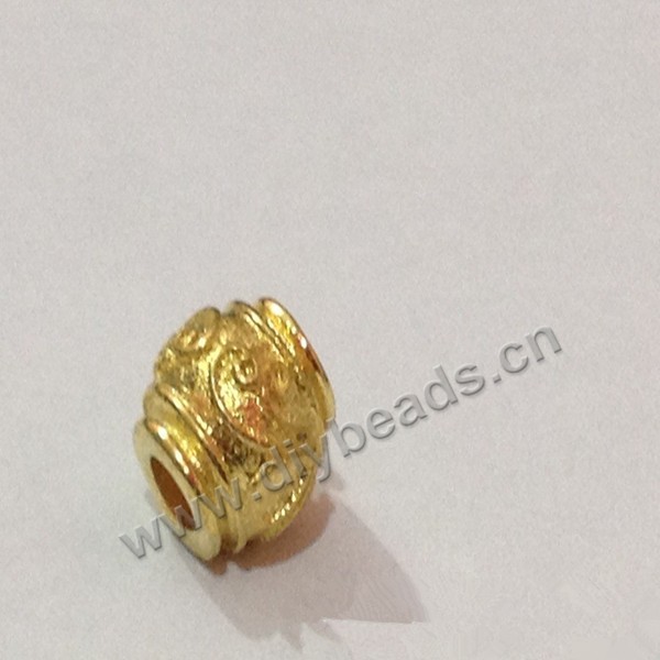 Bead,big-hole beads,brass bead ,faceted bead,8*7.5mm,sold per pkg of 20ps