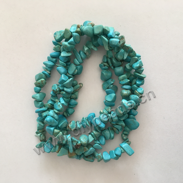 Wholesale 5-8mm natural gemstone chips blue turquoise gravel