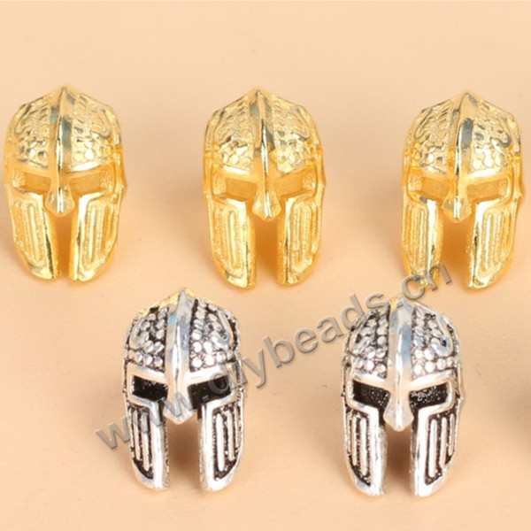 Bead, 925 sterling silver, 24k gold plated roman head beads,   Sold per pkg of 1 bag-10 pieces.