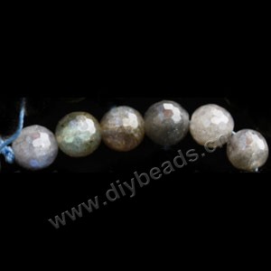 Bead, rainbow moonstone (natural), 7mm 128-faceted round, Mohs hardness 6 to 6-1/2. Sold per 16-inch strand