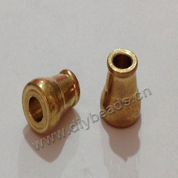 Bead,big-hole beads,brass bead ,Gourd bead,10*14mm,sold per pkg of 200ps
