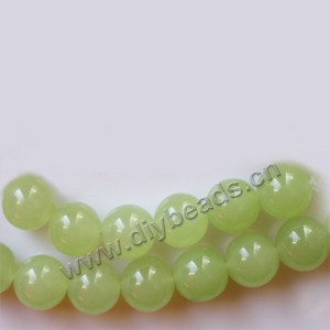 Bead, grass jasper (dyed),10mm round. Sold per 15-inch strand