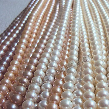 Pearl, cultured freshwater(natural), white ,pink etc , 6mm,7mm,8mm button pearl, AAA grade. Sold by per 1 strand.