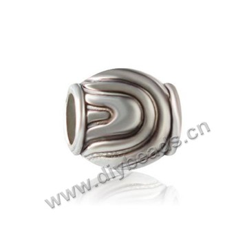 Bead,big-hole beads,zinc alloy,10*7.5mm,rondelle,Sold per pkg of 100pcs