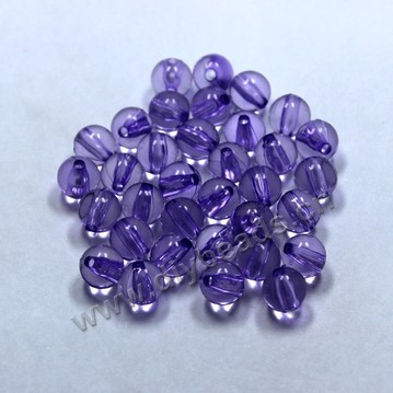 Bead, acrylic, lucid dark purple, 10mm round. Sold per pkg of 100ps