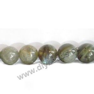 Bead,  labradorite (natural), 10mm round, B- grade, Mohs hardness 6 to 6-1/2. Sold per 16-inch strand