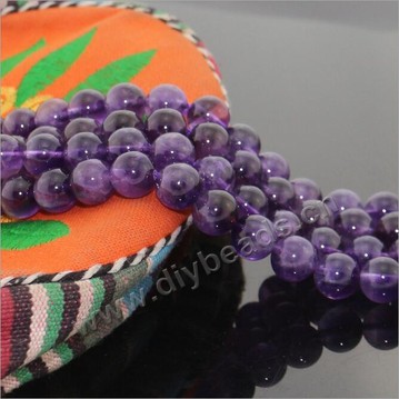 Bead,Amethyst beads,Wholesale natural amethyst round beads, loose beads,findings for DIY beaded bracelets 6mm,sold per 5 strands 