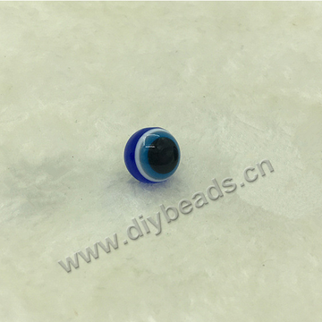 Wholesale cheap European style 8mm Turkey acrylic evil eye beads,sold by 1000pcs per pkg