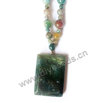 Bead, gemstone ,indian agate beads, 45.7cm long new design sweater necklace ,sold per pkg of 1.