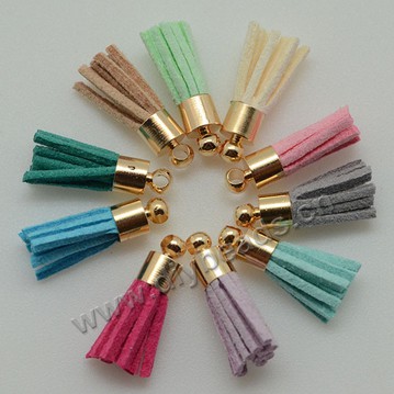 1.77cm length faux suede leather tassel