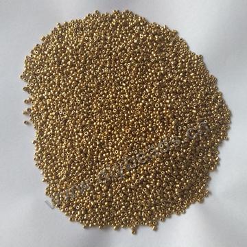 Wholesale in bulk 2mm perfect matte gold solid color glass seed beads