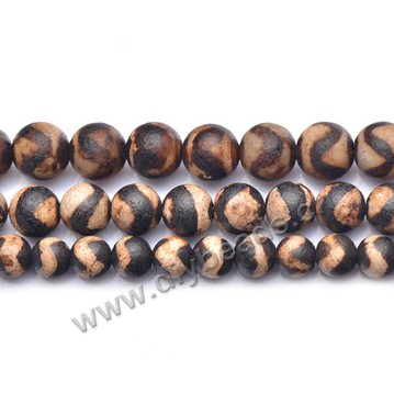 Bead,natural agate,brown,smooth 12mm round, thin strip of sky,Sold per one strand.