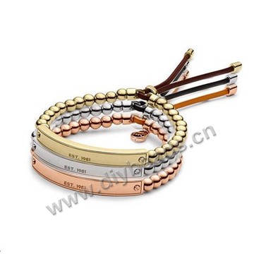 American&European style, Stainless Steel Jewelry, Beautiful Women beads Bracelet, Nice Lady Bangles 