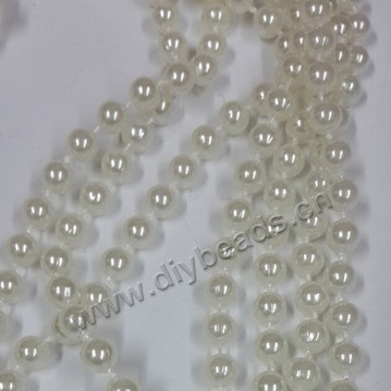 Beads,acrylic  beads with chain,round color,abs plastic , immitation pearl  8 mm round. Sold per pkg of 500grams
