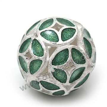 New design, round cloisonn beads, S925 streling silver, for diy jewelry