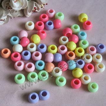 wholesale 6mm chunky acrylic beads for jewelry findings